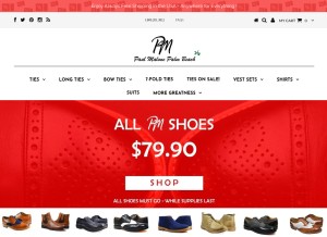 How paulmalone.com looks like on a tablet such as an iPad.