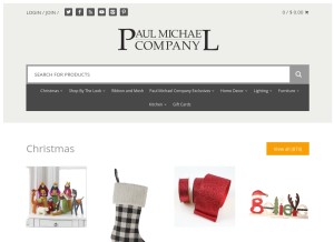 How paulmichaelcompany.com looks like on a tablet such as an iPad.