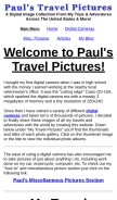 How paulstravelpictures.com looks like on a mobile device such as an iPhone.