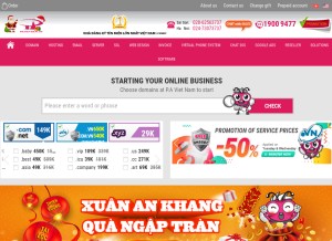 How pavietnam.vn looks like on a tablet such as an iPad.