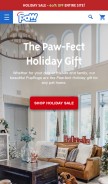 How paw.com looks like on a mobile device such as an iPhone.