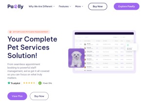 How pawlly.iqonic.design looks like on a tablet such as an iPad.