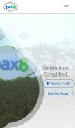 How pax8.com looks like on a mobile device such as an iPhone.