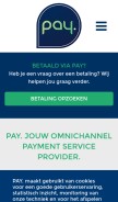 How pay.nl looks like on a mobile device such as an iPhone.