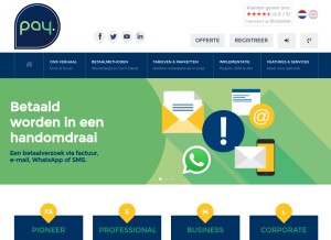 How pay.nl looks like on a tablet such as an iPad.