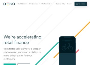 How pay4later.com looks like on a tablet such as an iPad.