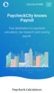 How paycheckcity.com looks like on a mobile device such as an iPhone.