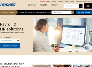 How paychex.com looks like on a tablet such as an iPad.