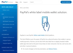 How paydiant.com looks like on a tablet such as an iPad.