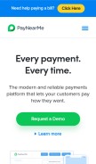 How paynearme.com looks like on a mobile device such as an iPhone.