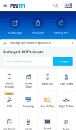 How paytm.in looks like on a mobile device such as an iPhone.