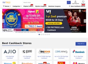 How paytrigo.com looks like on a tablet such as an iPad.