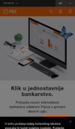 How pbz.hr looks like on a mobile device such as an iPhone.