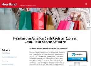 How pcamerica.com looks like on a tablet such as an iPad.