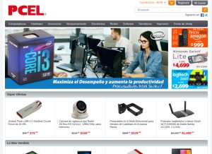 How pcel.com looks like on a tablet such as an iPad.