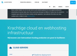 How pcextreme.nl looks like on a tablet such as an iPad.