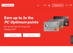 How pcfinancial.ca looks like on a tablet such as an iPad.