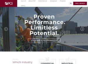 How pcg.com looks like on a tablet such as an iPad.