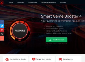 How pcgameboost.com looks like on a tablet such as an iPad.