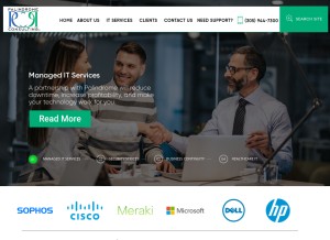 How pciicp.com looks like on a tablet such as an iPad.