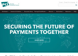 How pcisecuritystandards.org looks like on a tablet such as an iPad.