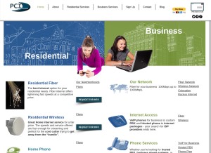 How pcisys.net looks like on a tablet such as an iPad.