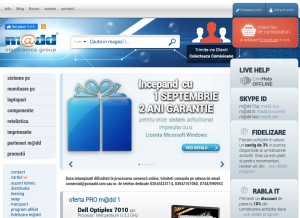 How pcmadd.com looks like on a tablet such as an iPad.