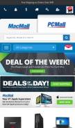 How pcmall.com looks like on a mobile device such as an iPhone.