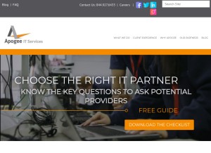 How pcnsinc.com looks like on a tablet such as an iPad.