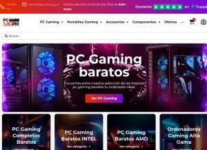 How pcracing.pro looks like on a tablet such as an iPad.