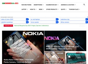 How pcsolutionhd.com looks like on a tablet such as an iPad.
