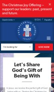 How pcusa.org looks like on a mobile device such as an iPhone.