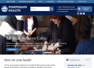 How pddh.org looks like on a tablet such as an iPad.