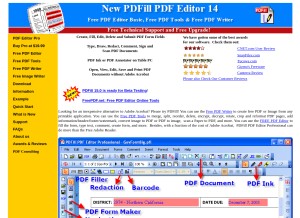 How pdfill.com looks like on a tablet such as an iPad.