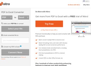 How pdftoexcelonline.com looks like on a tablet such as an iPad.