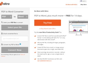 How pdftoword.com looks like on a tablet such as an iPad.
