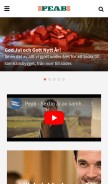 How peab.se looks like on a mobile device such as an iPhone.