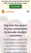 How peachjar.com looks like on a mobile device such as an iPhone.