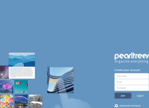 How pearltrees.com looks like on a tablet such as an iPad.