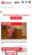How pecentral.org looks like on a mobile device such as an iPhone.