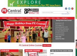 How pecentral.org looks like on a tablet such as an iPad.