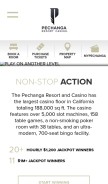 How pechanga.com looks like on a mobile device such as an iPhone.