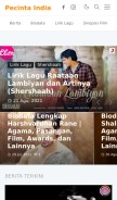 How pecinta-india.com looks like on a mobile device such as an iPhone.