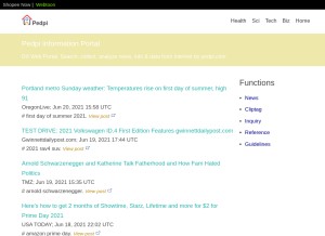 How pedpi.com looks like on a tablet such as an iPad.