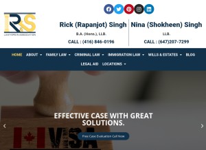 How peellawoffice.com looks like on a tablet such as an iPad.