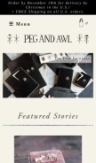 How pegandawlbuilt.com looks like on a mobile device such as an iPhone.
