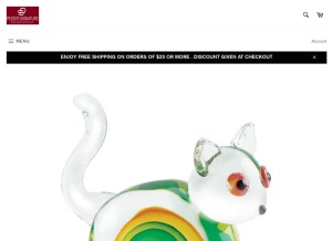 How peggys-signature.com looks like on a tablet such as an iPad.