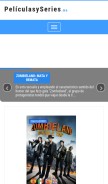 How peliculasyseries.org looks like on a mobile device such as an iPhone.