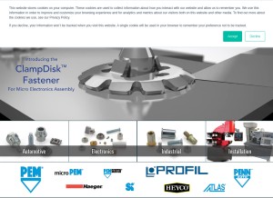 How pemnet.com looks like on a tablet such as an iPad.