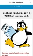 How pendrivelinux.com looks like on a mobile device such as an iPhone.